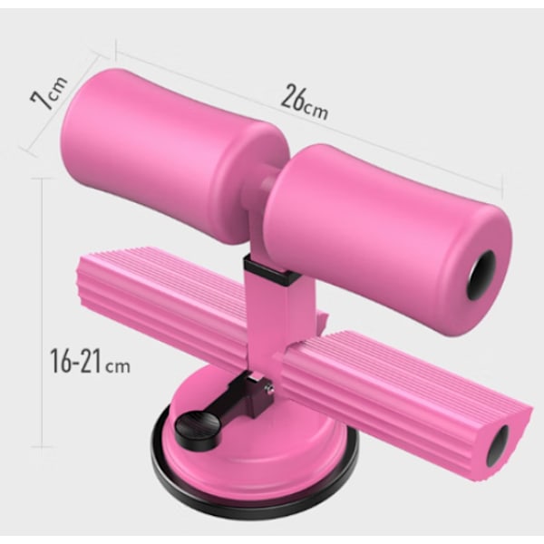 Pink Bærbar Sit-up Bar Hjælpemidler, Sit-ups Mavemuskel Hjælpemidler,