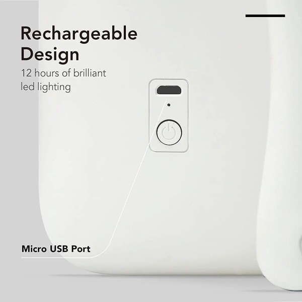 Uppladdningsbar LED-resetoalett med 3 färginställningar - De