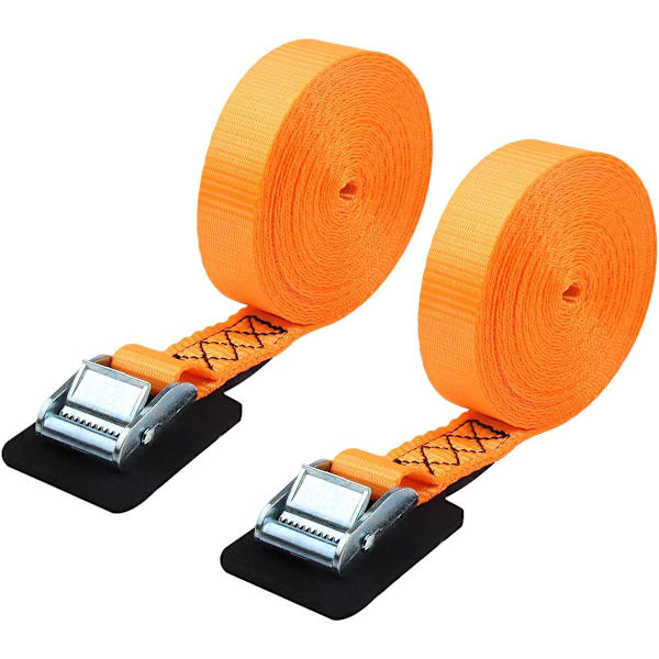 (2-pak) Solid 2,5 cm * 6,1 m Surringsstropp Lastestropp Cargo Tie
