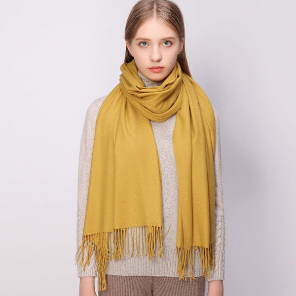 Talvinen lämmin huivi Pashmina Shawl Wrap naisille ja miehille pitkä