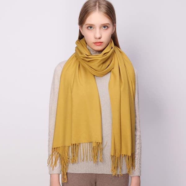 Vintervarm skjerf Pashmina sjal innpakning for kvinner og menn lang