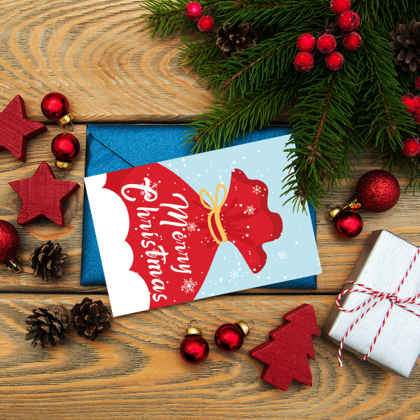 12 stk julehilsenskort Håndskrevet julekveldsvelsignelse