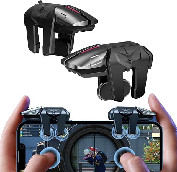 Mobilspil Controller - Ergonomisk Tilbagetrækkelig Spil Trigger, Plu