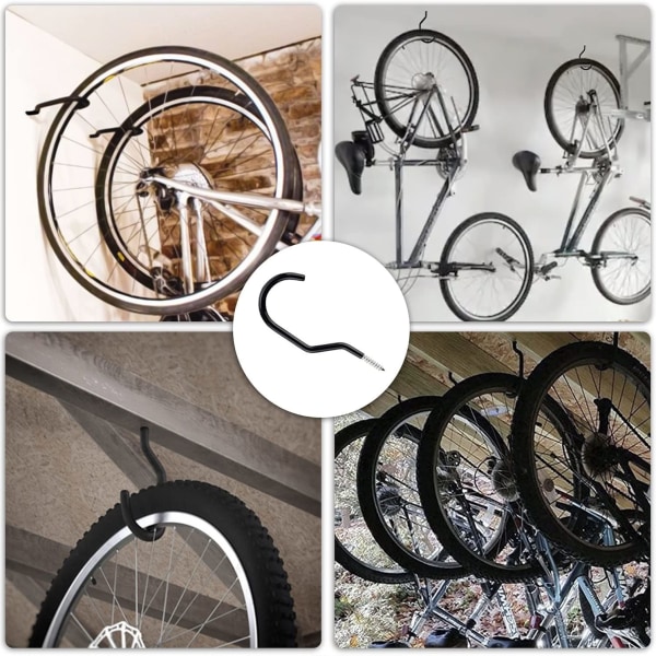 12-delers sykkelstativ, veggmontert sykkelstativ, sykkelgarasjekrok wi 5210  | Fyndiq
