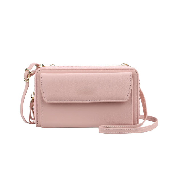 Enkelt stykke pink mobiltelefon skuldertaske dame mobiltelefon taske, 2