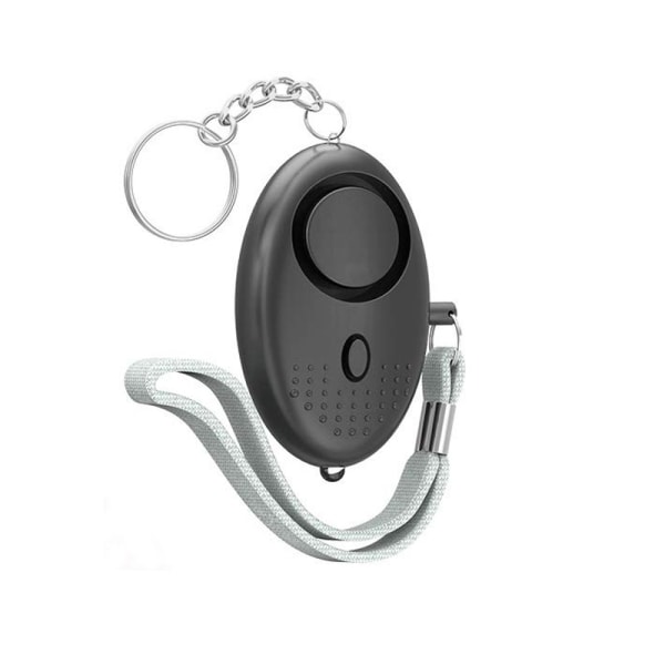 140db lommealarm kvinde personlig alarm nøglering (sort)
