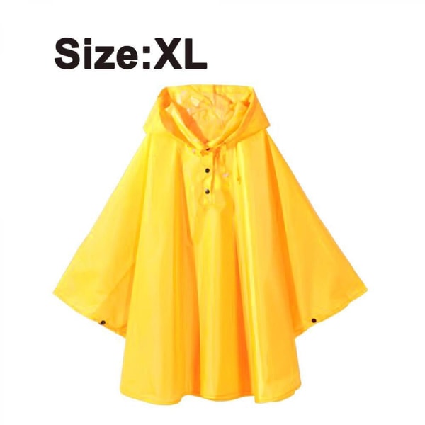 (Oranssi XL) Lasten poncho yksivärinen sadetakki takki söpö ra