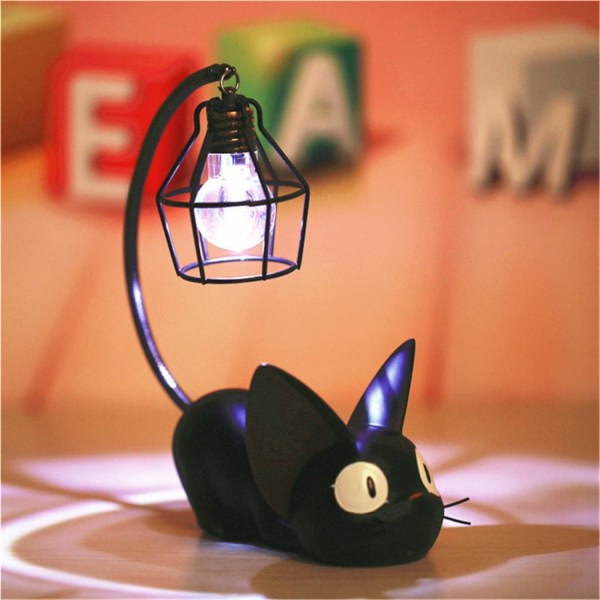 Creative Resin Kiki Cat Animal Night Light, Ornament Decoration