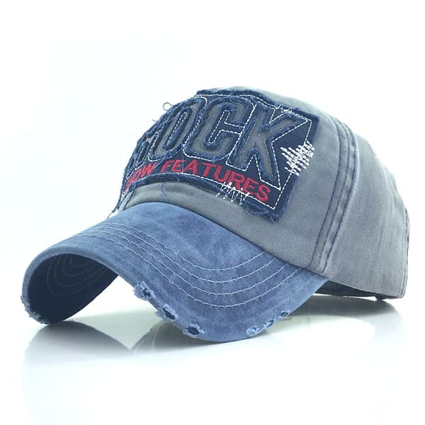 ROCK Brodert baseballcaps Bomull andecaps Utendørs solhatt