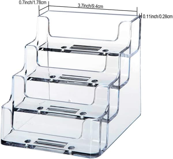Visitkortdisplaystand, 2 stk. Akryl visitkortstand,
