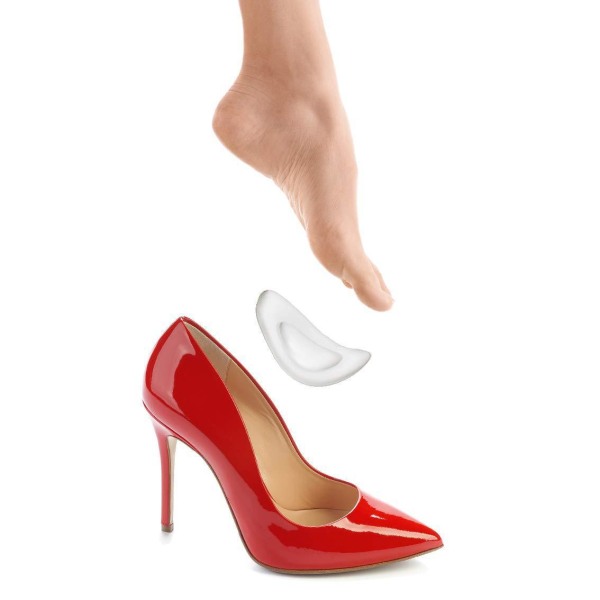 3,8 * 8,6 cm - 5 paria liukumattomat kengät pehmuste läpinäkyvä silikoni