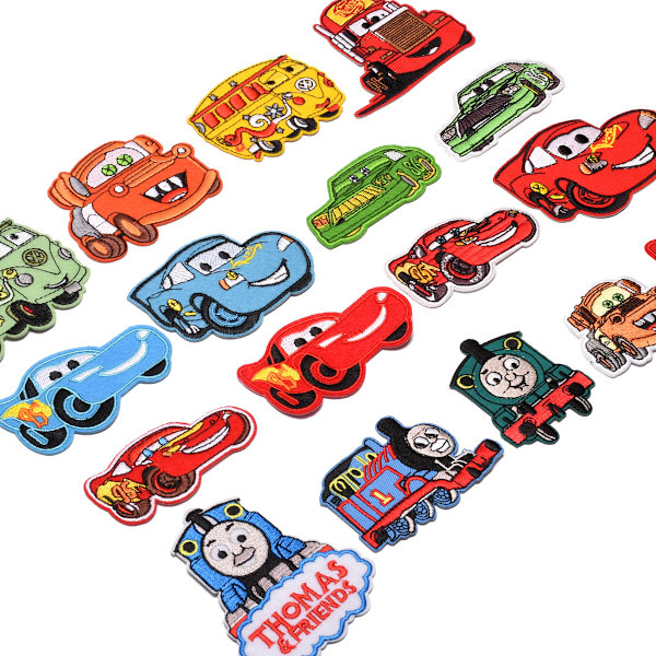 17 kpl Bus/Racing auto/Palokunta auto/Auto/ Paikka Silitys-tai Ommeltava Ap