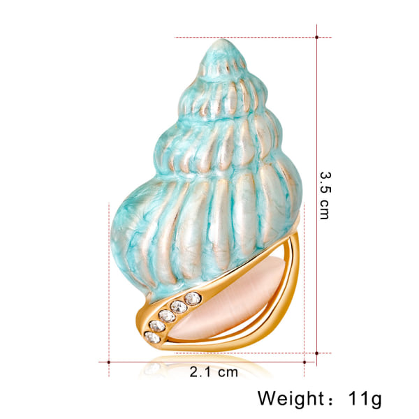 Conch-knapper broche, skjortepin-knapper, sikkerhedsnål, forhindrer utilsigtet eksponering