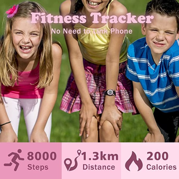 Barneklokker Digital sportsklokke for jenter Gutter, Fitness Tra