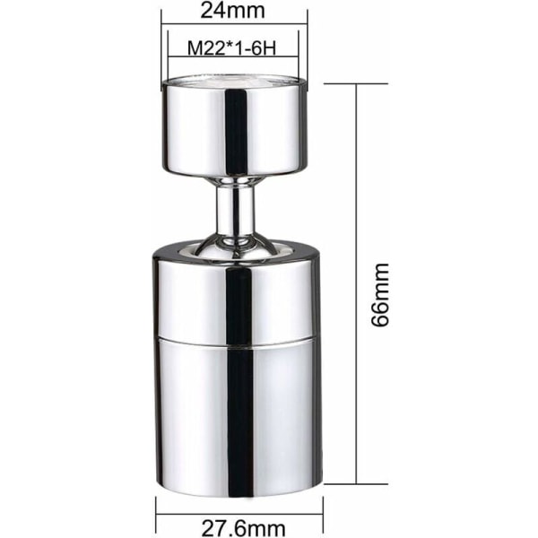 1PCS Universal Faucet Joint, Rotating Extension Shower Nozzle, Du