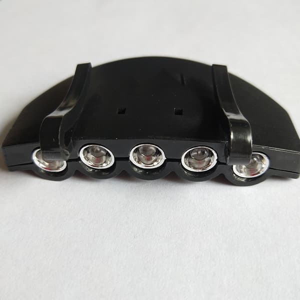 Kirkas 5 LED-klipsilippalakki otsalamppu taskulamppu, klipsilippulampun kalastus