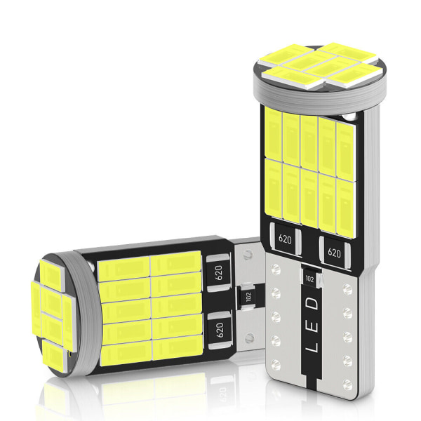10 stk. T10 W5W 194 168 501 LED-indvendig pære til nummerplade