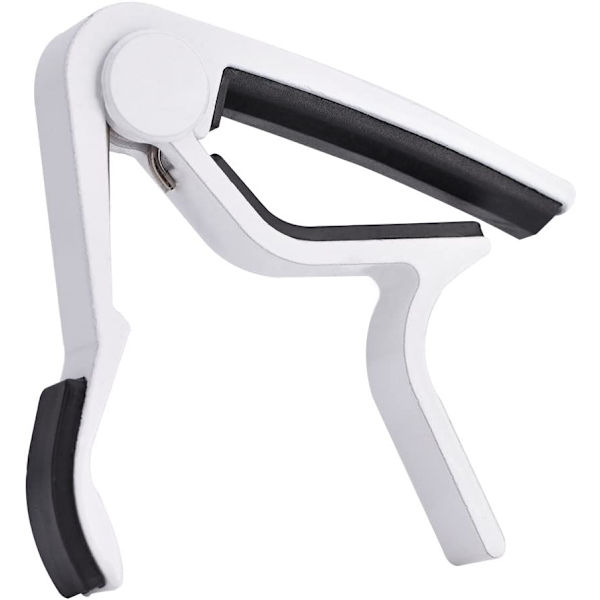 Akustisk gitar capo (hvit), 8,3*8,8 cm bærbar hurtigutskifting, sc