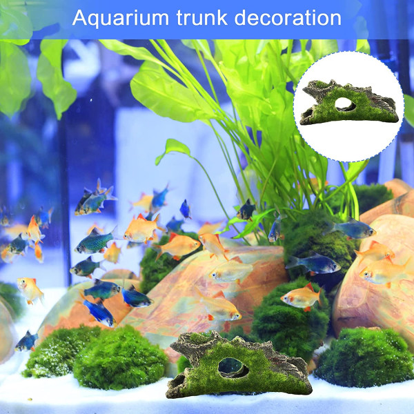 Akvarium træstamme dekoration, 2 stk akvarie træ dekorationer U