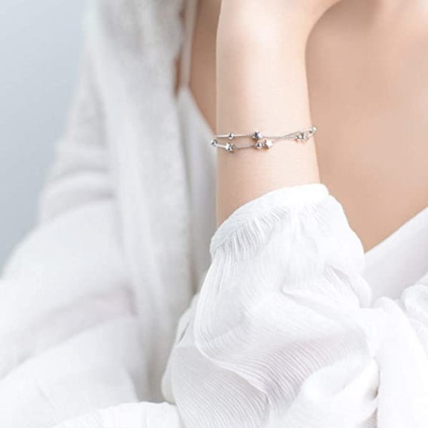 Sølv armbånd for kvinner smykker, Sterling sølv armbånd S92