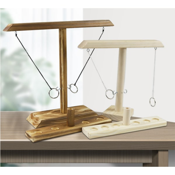 Vuxen Barn Hook And Ring Toss Battle Craggy Spel Dricker Interaktion