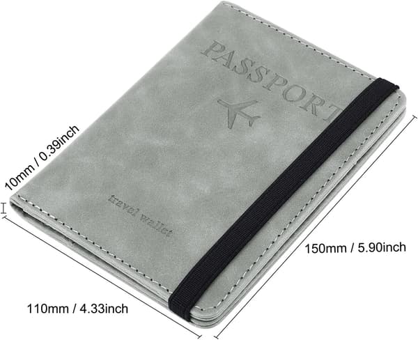 Grå Passfodral, Reseorganisatör Passfodral Bärbar