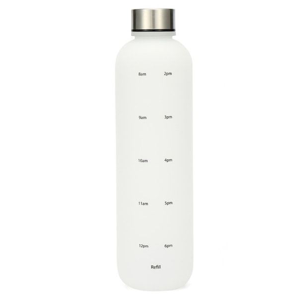 Vandflaske 1l Frosted Hvidguld - Plast Design Vandflaske