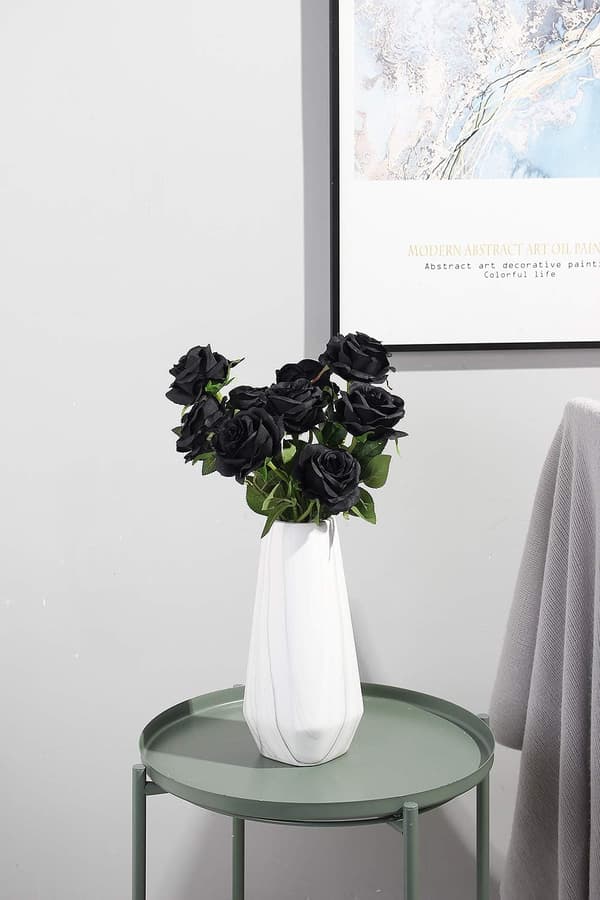 Konstgjorda rosor silkesblommor bukett hemmakontor bröllopsarrangemang