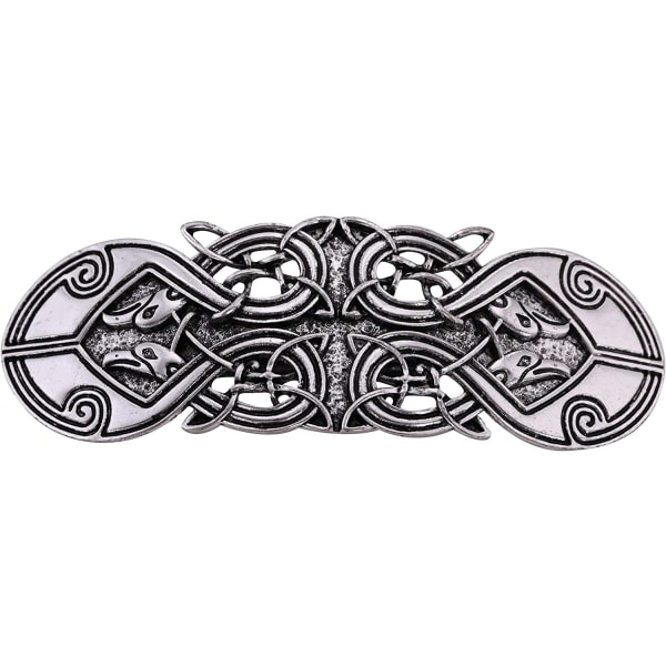 Vintage naisten metallinen hiusklipsi Crow Clip -hiusneula Celtic Knot He