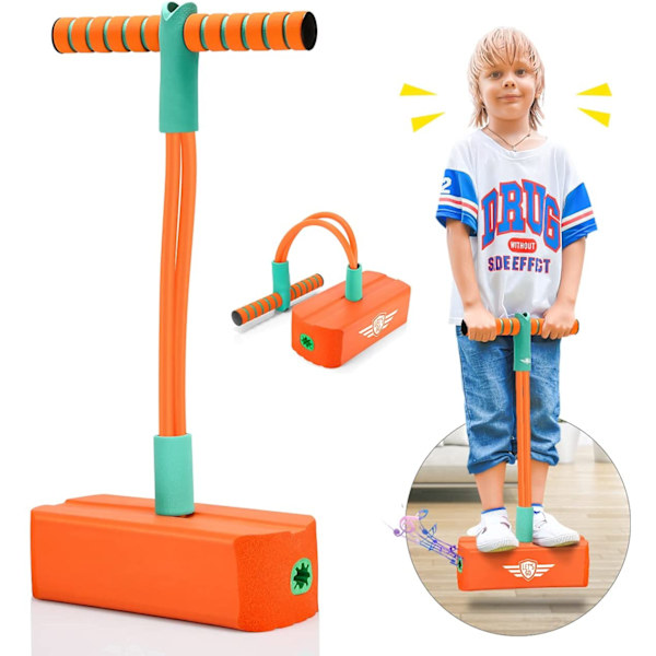 Skum Pogo Stick for gutter og jenter - Fem ganger strekk sikker og morsom