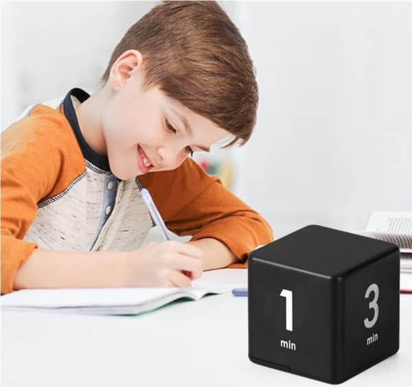 Rubiks Cube Timer-sort, 1-3-5-10 minutter
