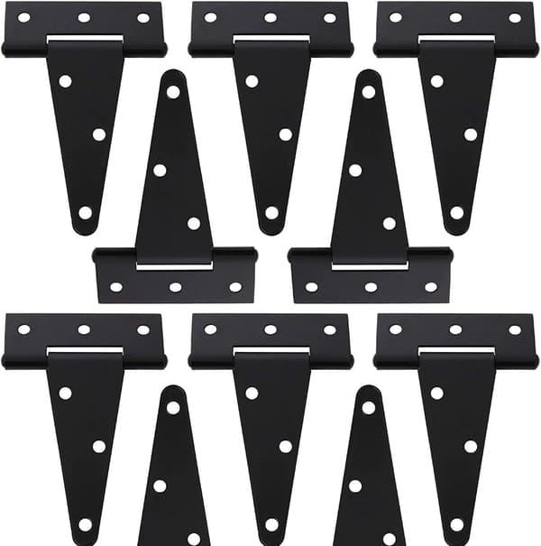 10-pack 4 tum T-formade Skjultunga Dörr Lada Grindscharnier