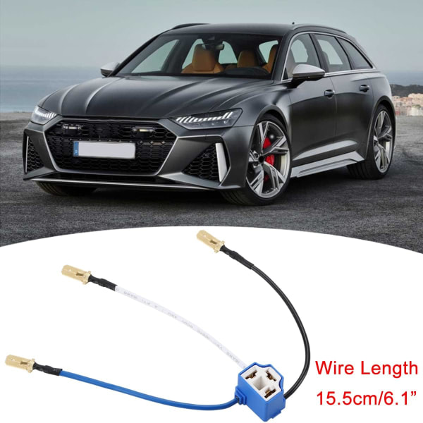 2 stk. keramiske H4 vinklede fatninger H4 9003 HB2 ledningsnet forlygte stik til bil lastbil båd marine forlygte tåge lys eftermontering