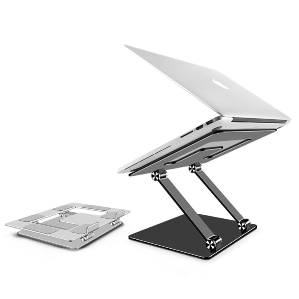 Kannettavan tietokoneen teline, alumiininen tietokoneteline pöydälle, säädettävä kannettava tietokone