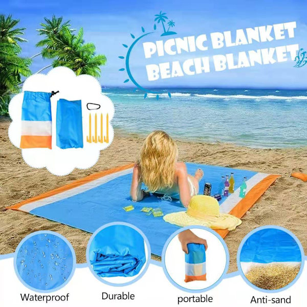 Picnic tæppe strandmåtte picnic tæppe, strandtæppe picnic blanke