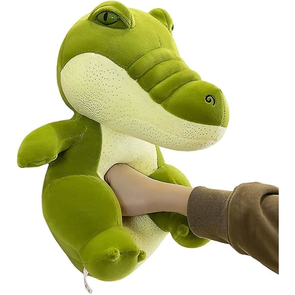 Söt krokodil plysch grön krokodil fylld djur söt krokodil