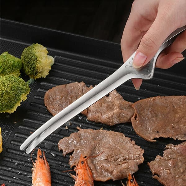2 rustfrie ståltang til grill Udendørs camping grill til
