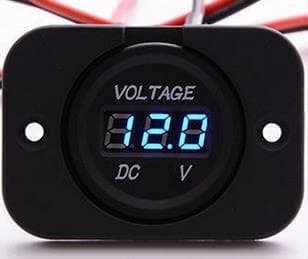 1 stk. Vandtæt Digital Voltmeter til Motorcykler, Lastbiler, Både