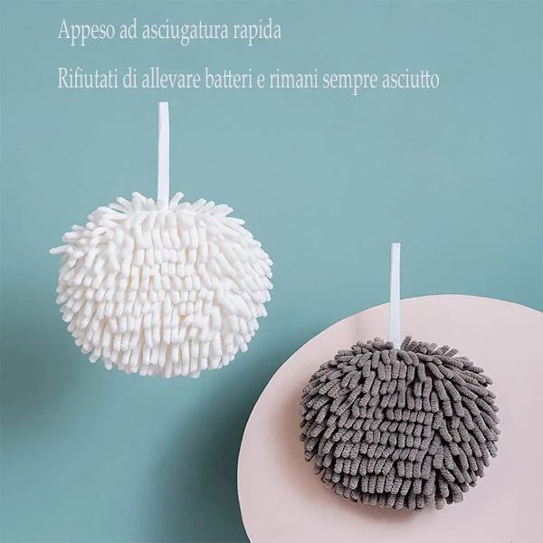 Chenille hängande handduk, superabsorberande handduk med H