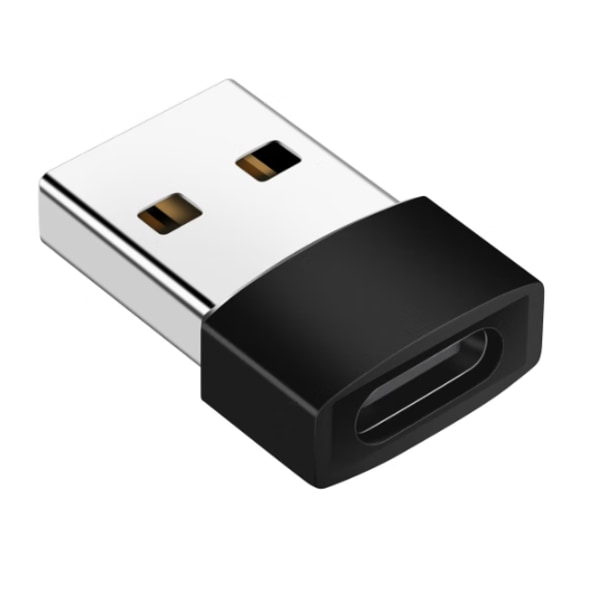 5 Pack Black USB C Hunn til USB hannadapter, hurtiglading og