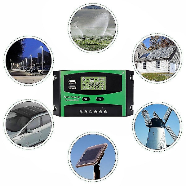 PV-controller 12V24V30A solcelleopladning og afladningskontroller