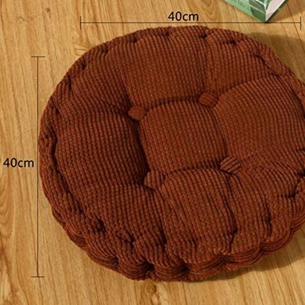 Tuolinpehmuste, paksu pehmuste, tikattu, pyöreä, sisä- ja ulkokäyttöön