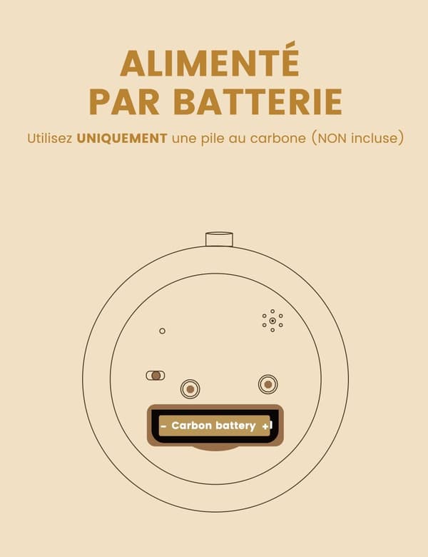 Batteridriven väckarklocka, träanalog reseväckarklocka,