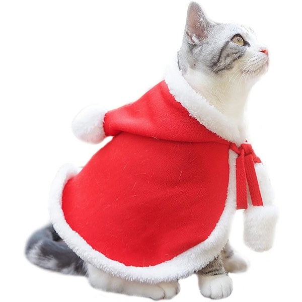 Husdjurskläder för jul (S) för hund katt julhelgdräkt C