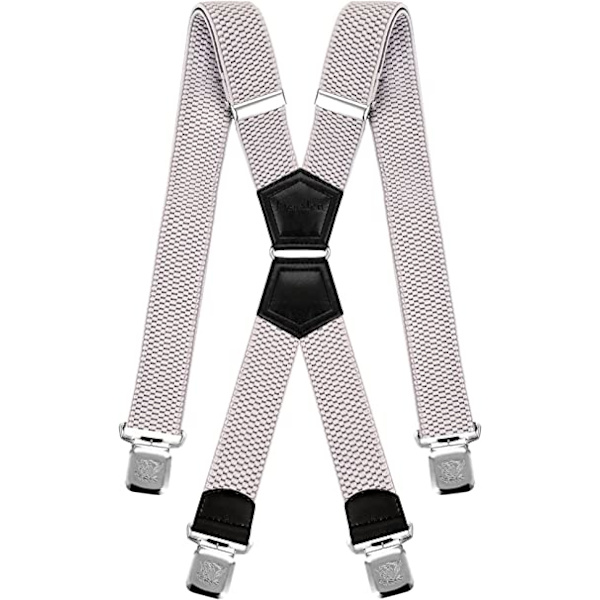 Herr Suspender One Size Fits All X Style Starka Klämmor Olika