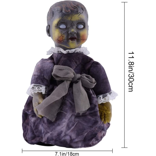 1 st Halloween läskiga dockor läskig röststyrd induktionspromenad