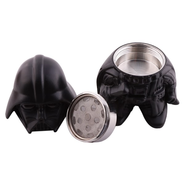 Star Wars Grinder, Krydderikværn, Perfekt Størrelse 2\" 3-Dele Sort
