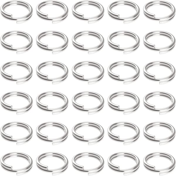 800-pakks nøkkelring 10mm Mini Split Jump Ring med dobbel Spl