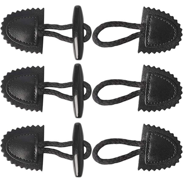 Jakke Udskiftning,（3 Par）Horn Knapper Sy Knapper, DIY Håndværk D