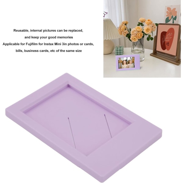 5 st Display Fotoram 9x6cm (Lila), Klassisk Rektangulär